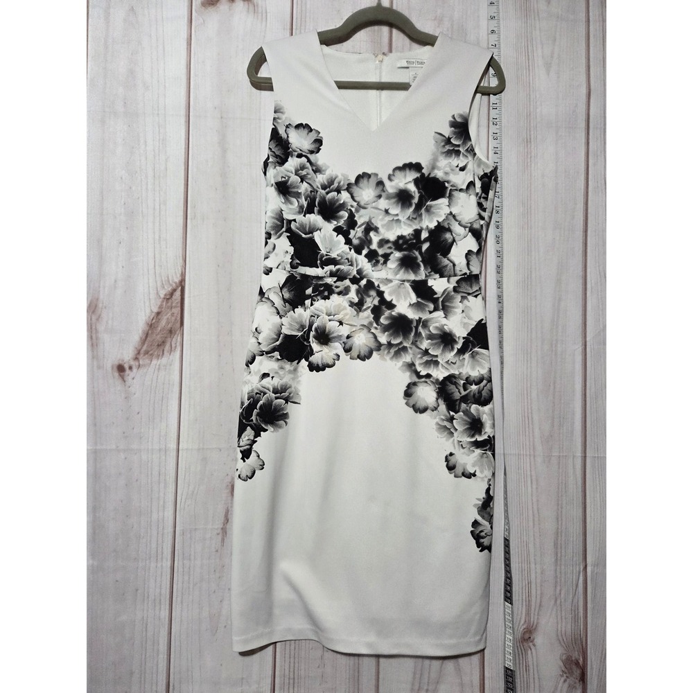 White House Black Market Sheath Dress Ladies 4 Sleeveless Career Cocktail
